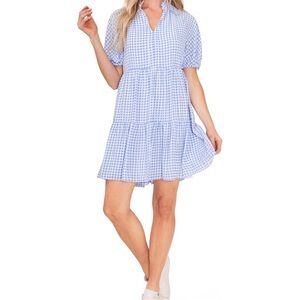 CeCe Blue Gingham Dress
